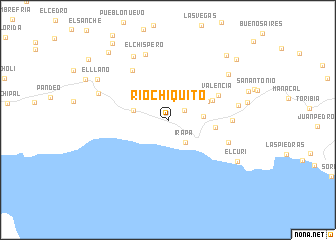 map of Río Chiquito