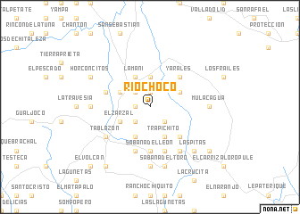 map of Río Choco