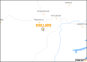 map of Rio Claro