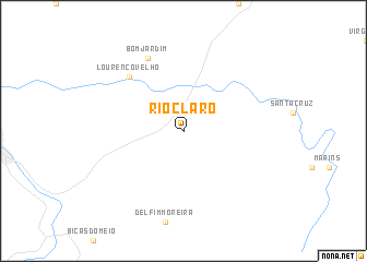 map of Rio Claro