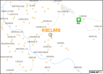 map of Ríoclaro