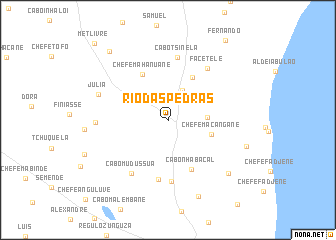 map of Rio das Pedras