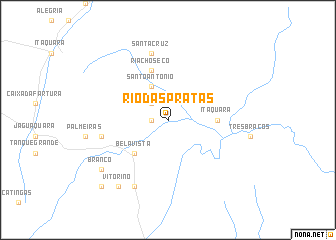 map of Rio das Pratas