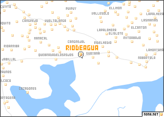 map of Río de Agua