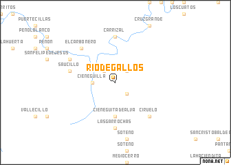 map of Río de Gallos