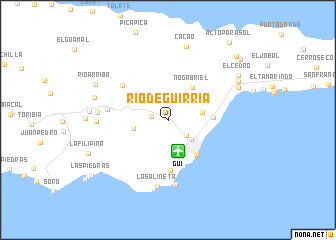 map of Río de Guirria