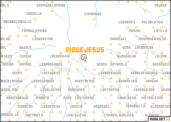 map of Río de Jesús