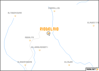 map of Río del Nío