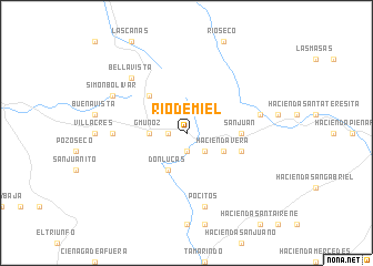 map of Río de Miel