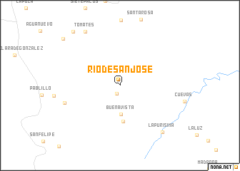 map of Río de San José