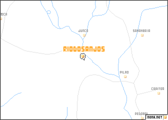 map of Rio dos Anjos