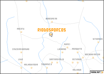 map of Rio dos Porcos