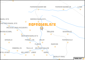 map of Ríofrío de Aliste