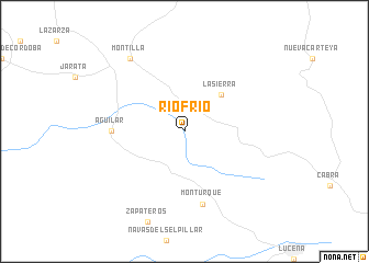 map of Ríofrío