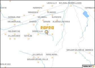 map of Ríofrío