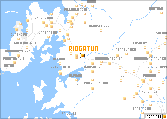 map of Río Gatún