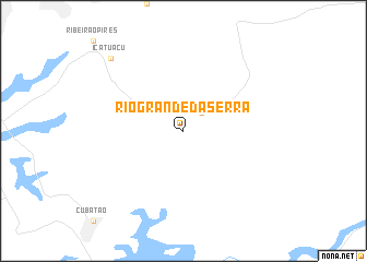 map of Rio Grande da Serra