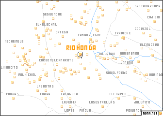 map of Río Honda
