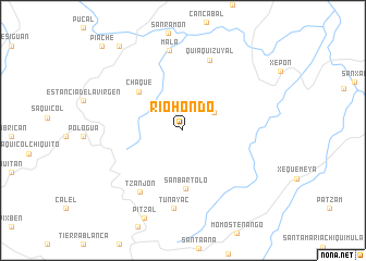 map of Río Hondo