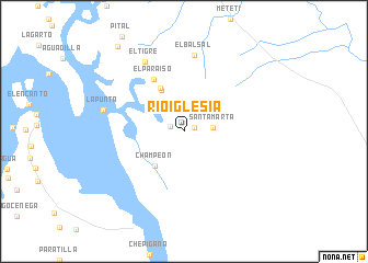 map of Río Iglesia