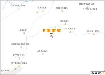 map of Rio Manso