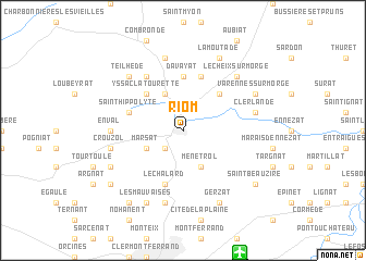 map of Riom
