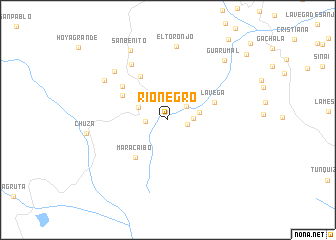 map of Ríonegro