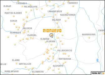 map of Río Nuevo