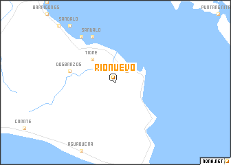 map of Río Nuevo