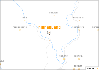 map of Rio Pequeno