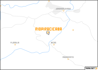 map of Rio Piracicaba