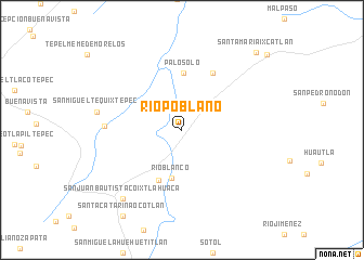 map of Río Poblano