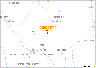 map of Rio Prêto