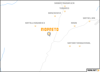 map of Rio Prêto