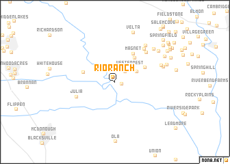 map of Rio Ranch