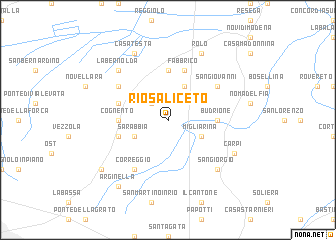 map of Rio Saliceto