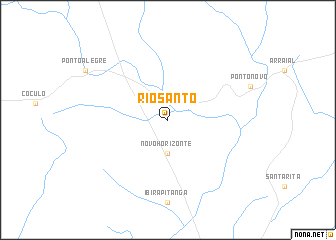 map of Rio Santo