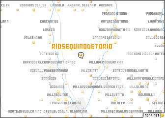 map of Ríosequino de Torío