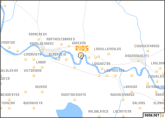 map of Ríos