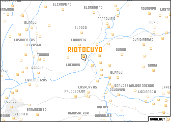 map of Río Tocuyo