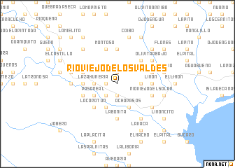 map of Río Viejo de los Valdés