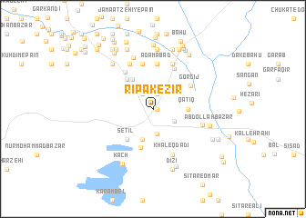 map of Rīpak-e Zīr