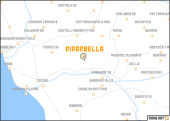 map of Riparbella