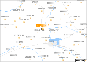 map of Ripeikiai