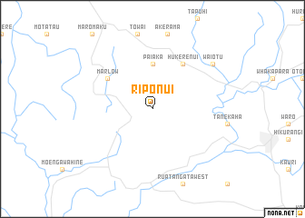 map of Riponui