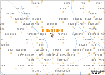 map of Rirem Tufa