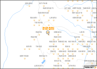 map of Rironi