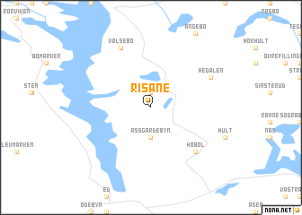 map of Risane