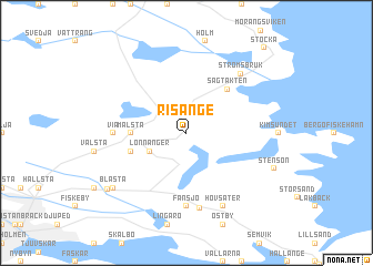 map of Risänge