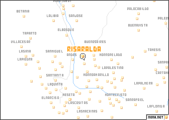 map of Risaralda